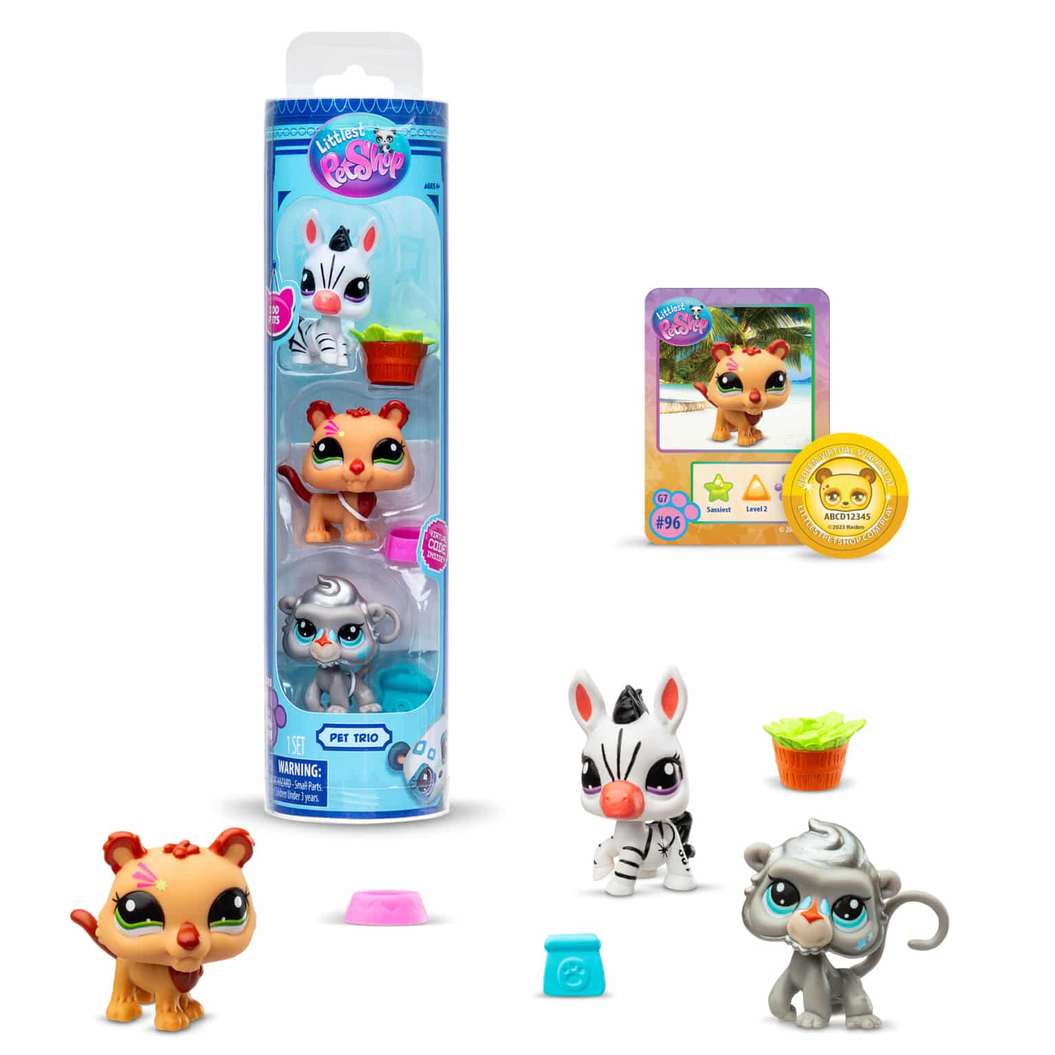 Littlest Pet Shop - Pack de 3 Mascotes #96-#98