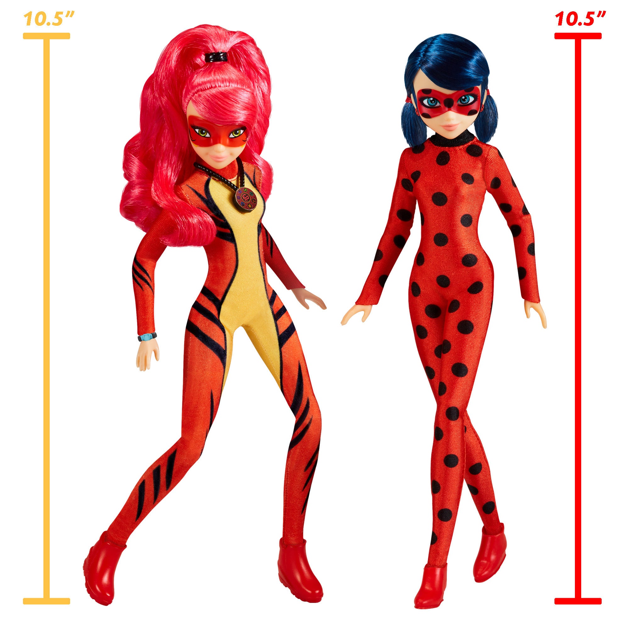 Pack de 2 bonecas 26 cm- Ladybug e Dragon Shangai