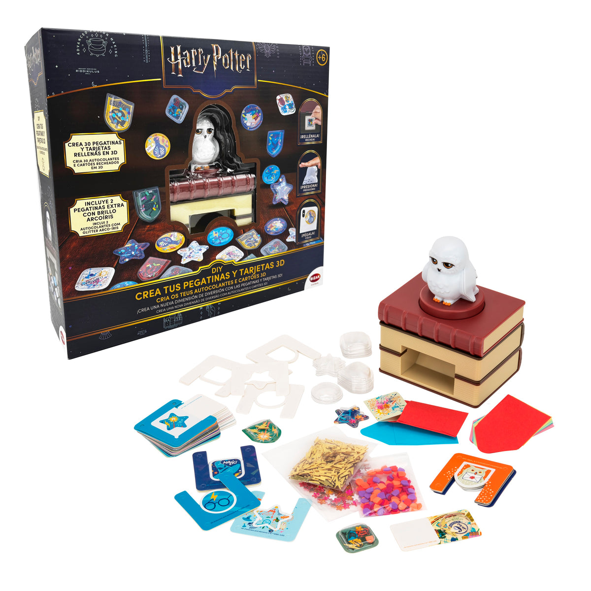 Cria os teus autocolantes 3D Harry Potter