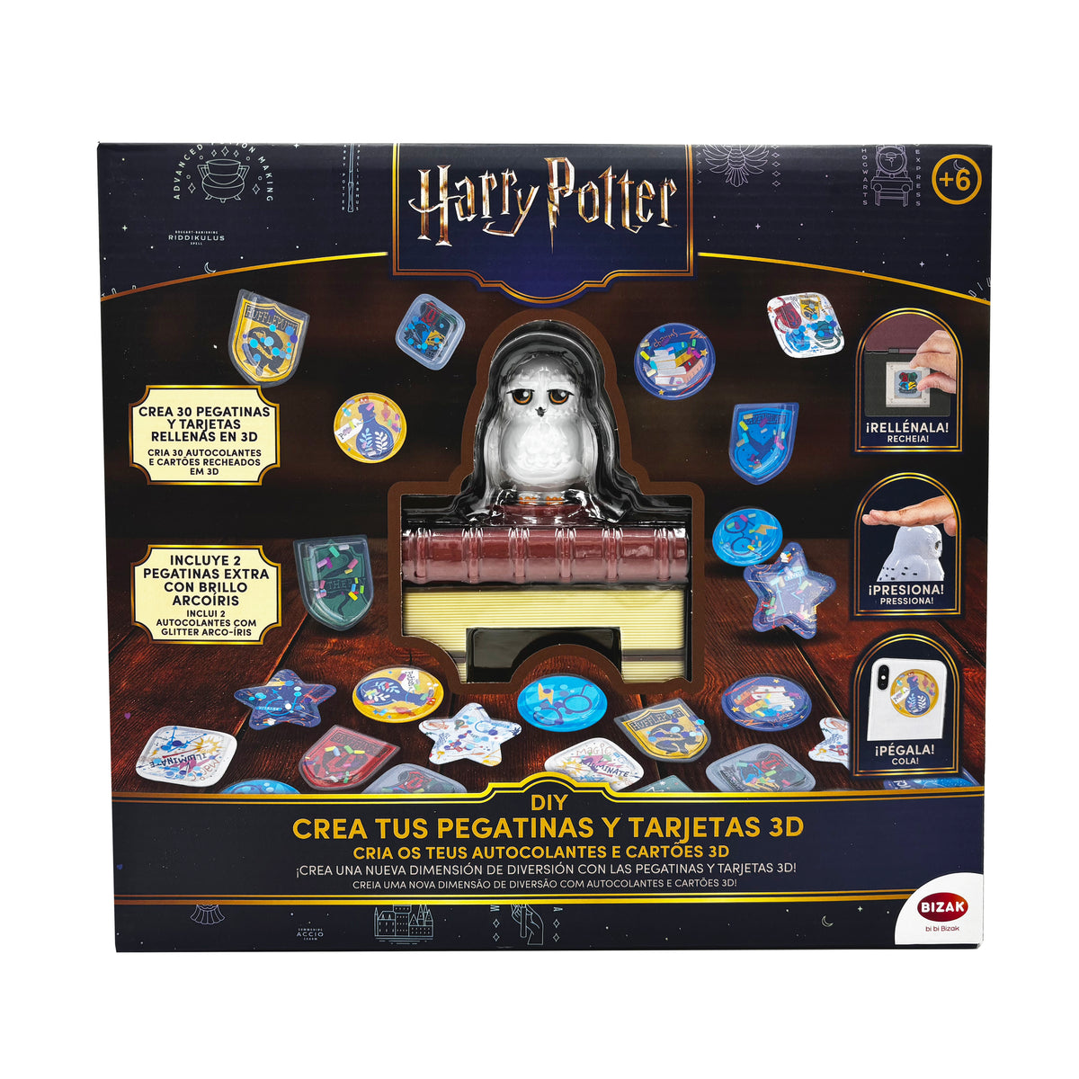 Cria os teus autocolantes 3D Harry Potter