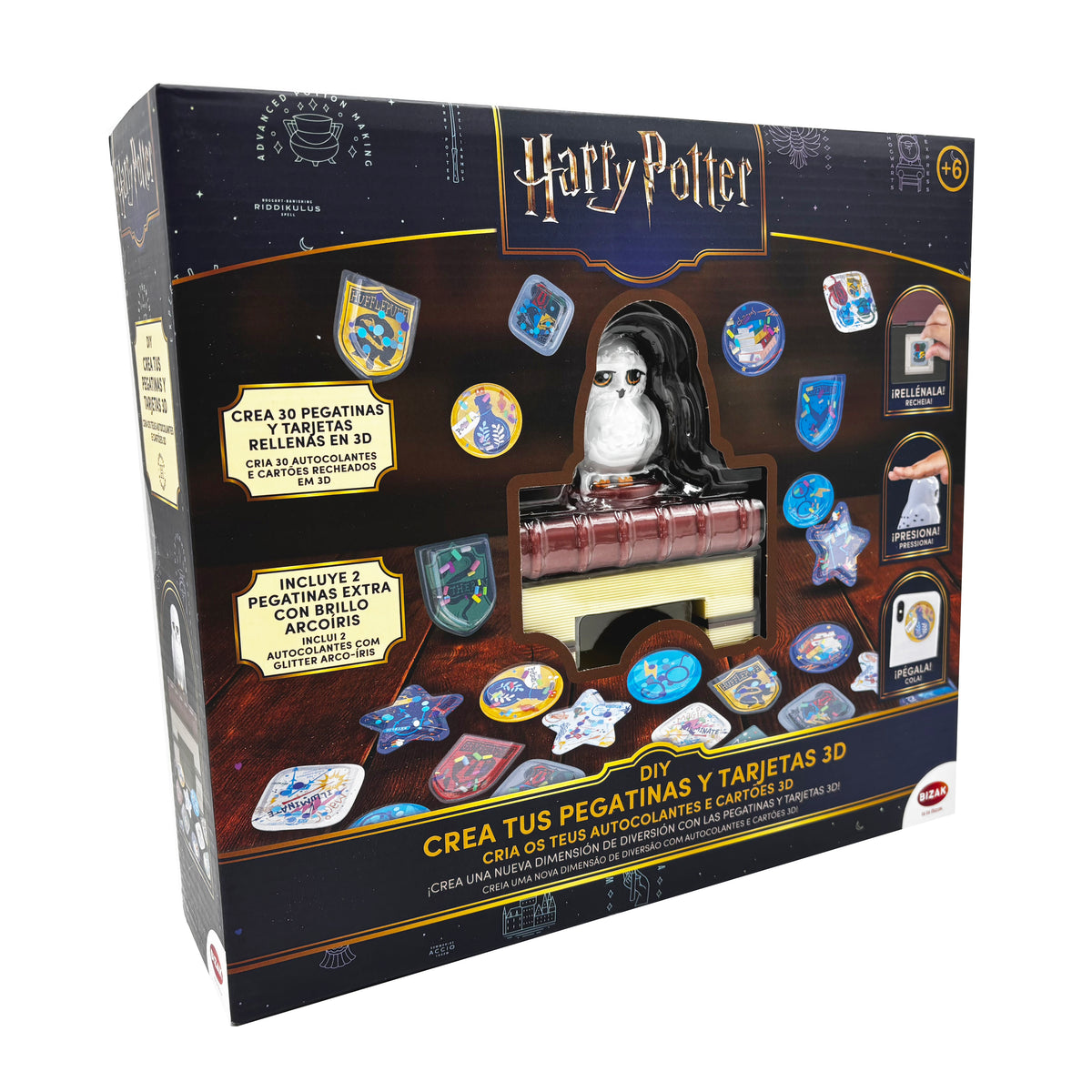Cria os teus autocolantes 3D Harry Potter