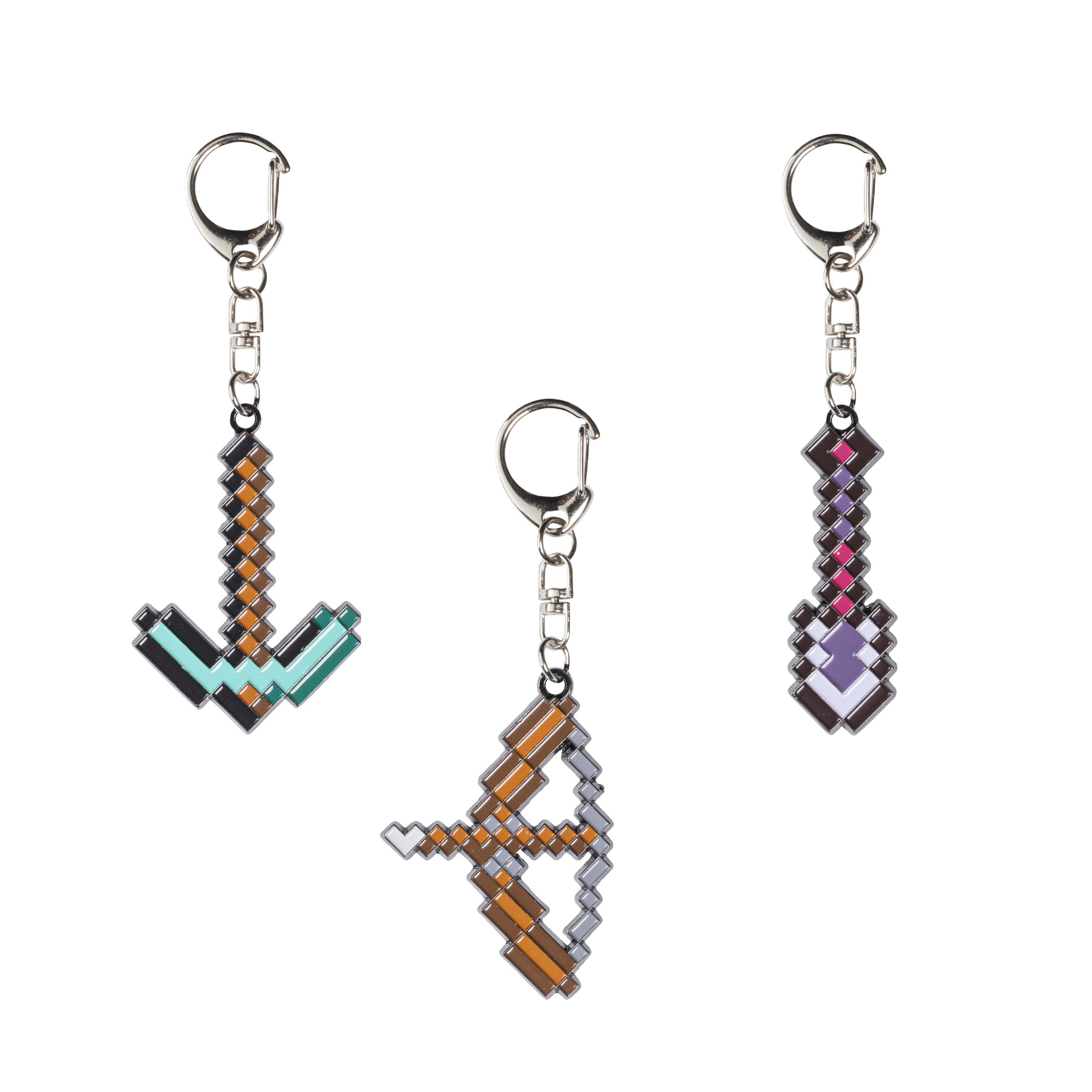 Minecraft 3-Piece Keychain Pack