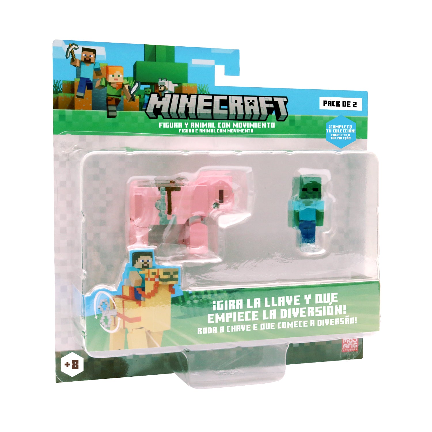 Minecraft - Figura e Animal com Movimento