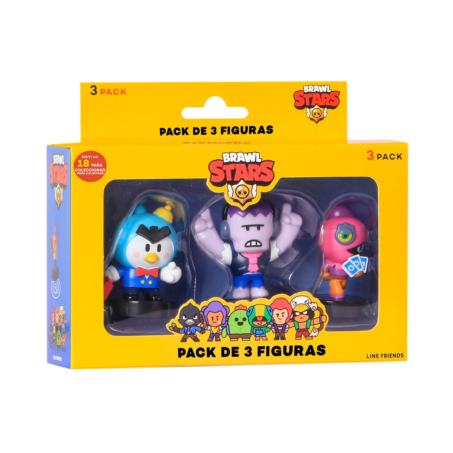 Brawl Stars - Figura de ação - Pack de 3