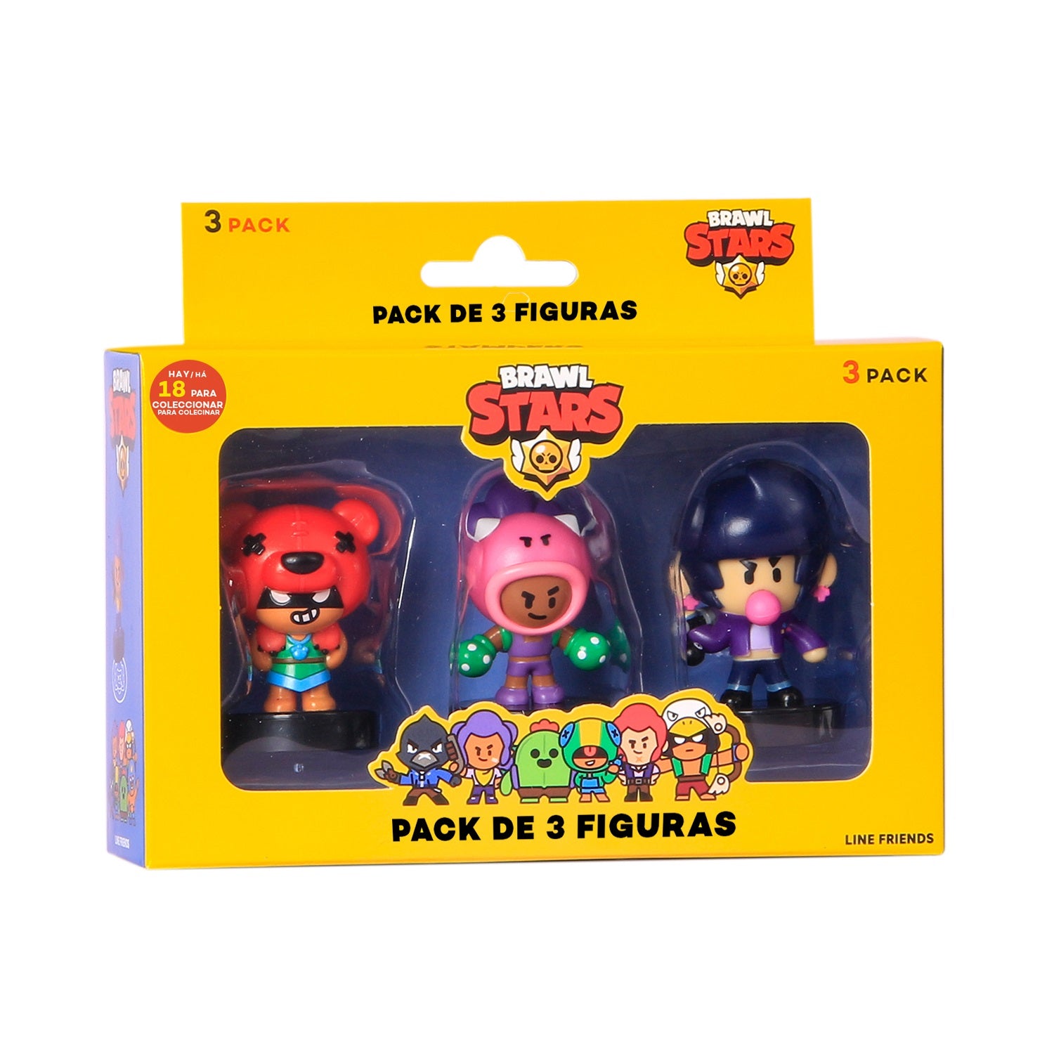 Brawl Stars - Figura de ação - Pack de 3