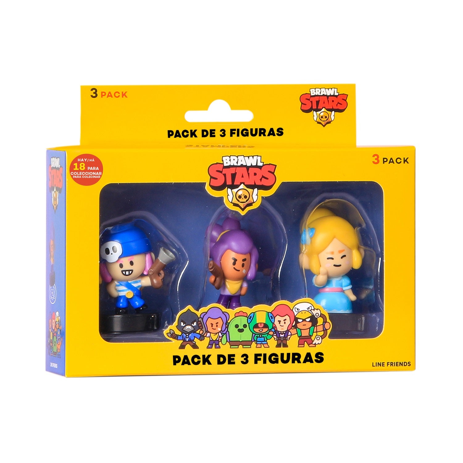 Brawl Stars - Figura de ação - Pack de 3