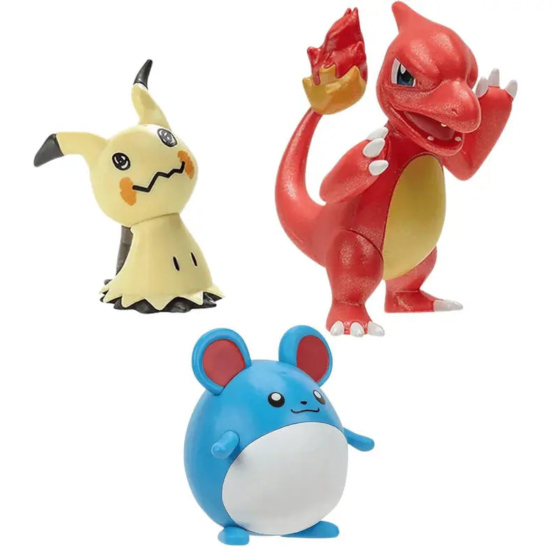 Pokémon Multipack 3 Figuras  - Mimikyu + Charmeleon + Marill