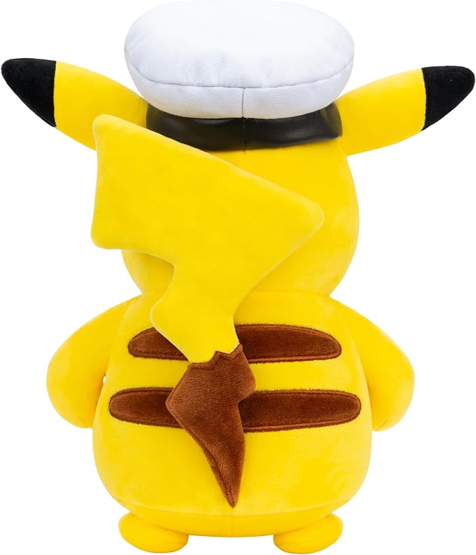 Pokémon - Peluche Capitão Pikachu 21 cm