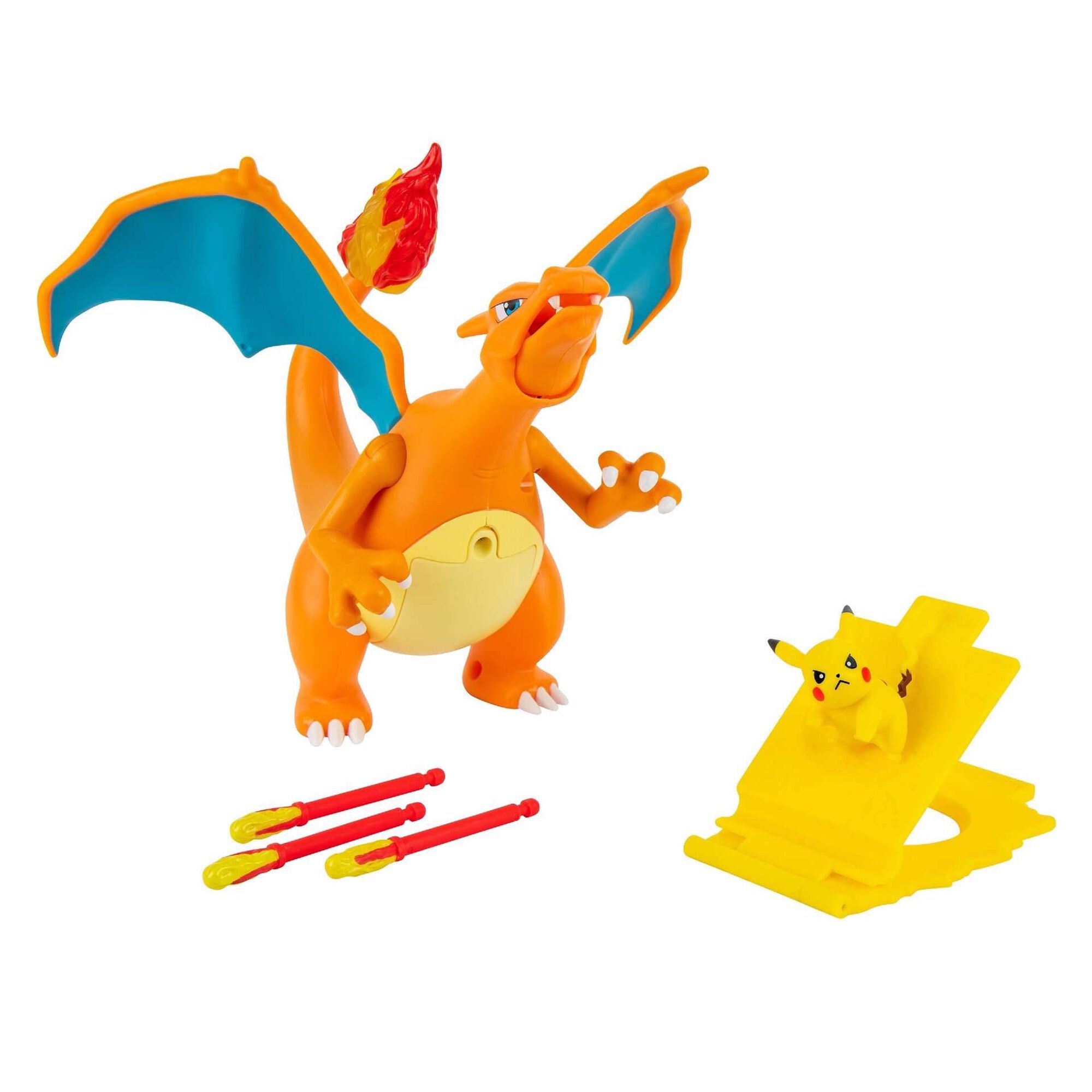 Pokémon Charizard contra Pikachu