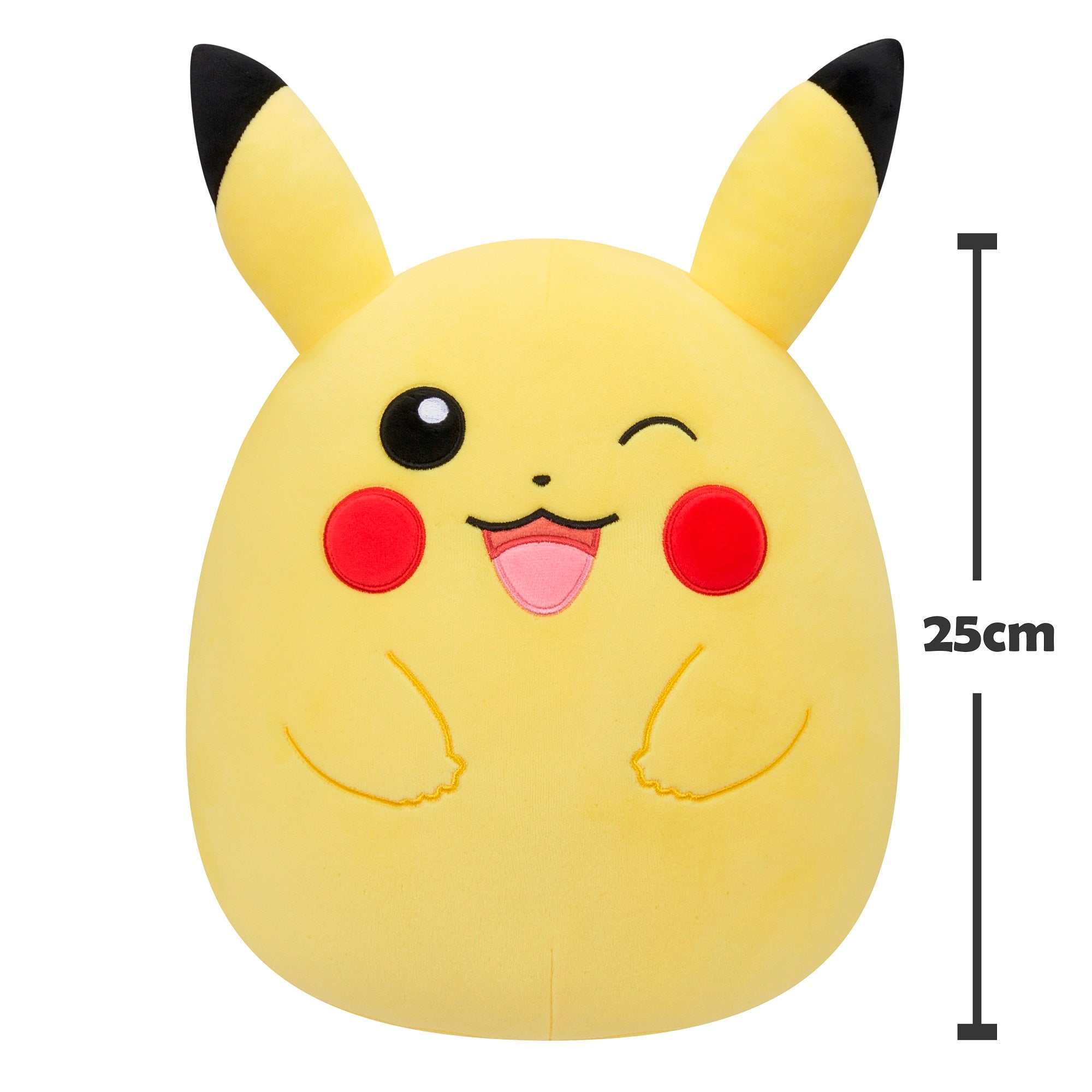 Pokémon Squishmallows Plush Toy - Pikachu Guiño (25cm)