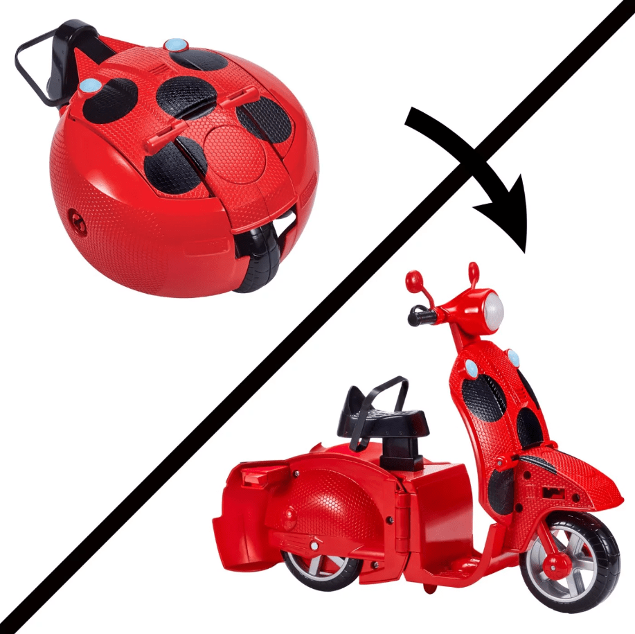 Ladybug Scooter and 1 Ladybug Doll