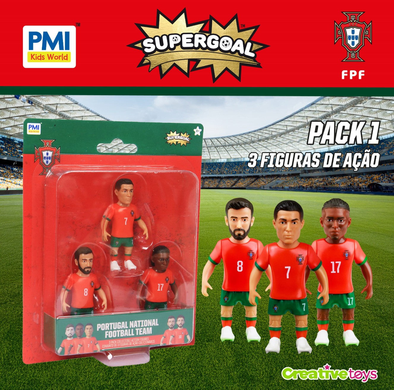 SuperGoal - Pack de 3 Seleção de Portugal
