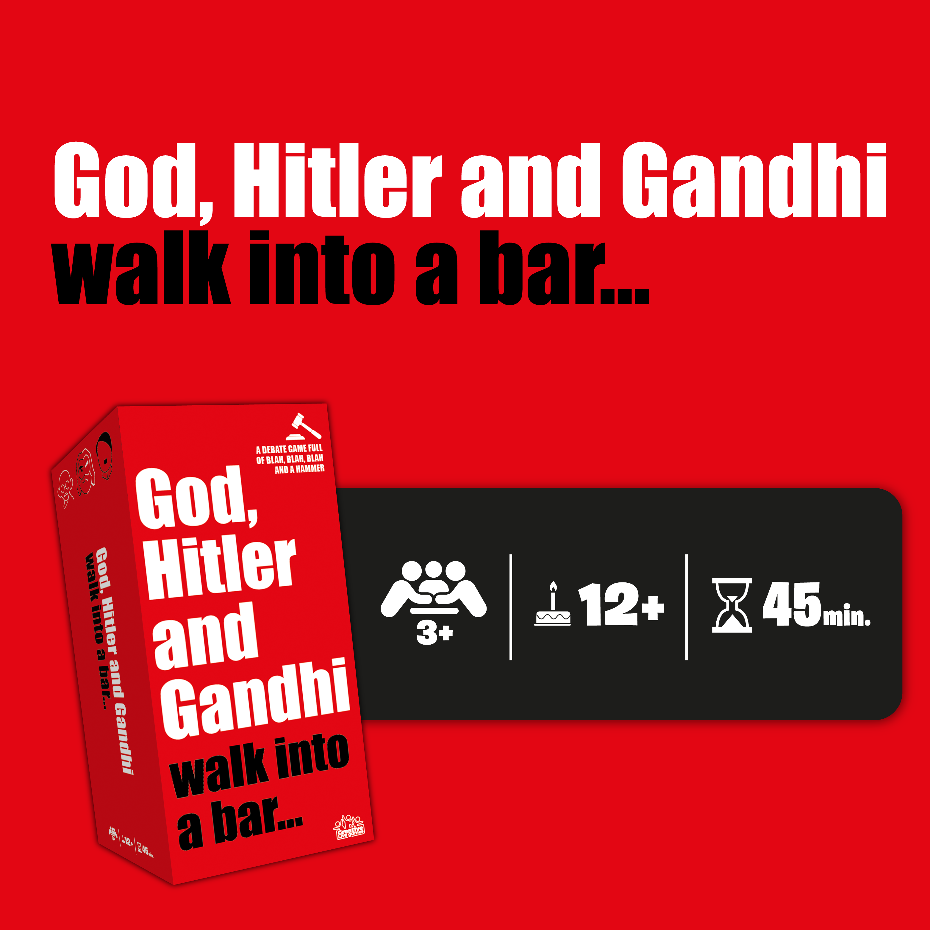 God, Hitler and Gandhi walk into a bar ...