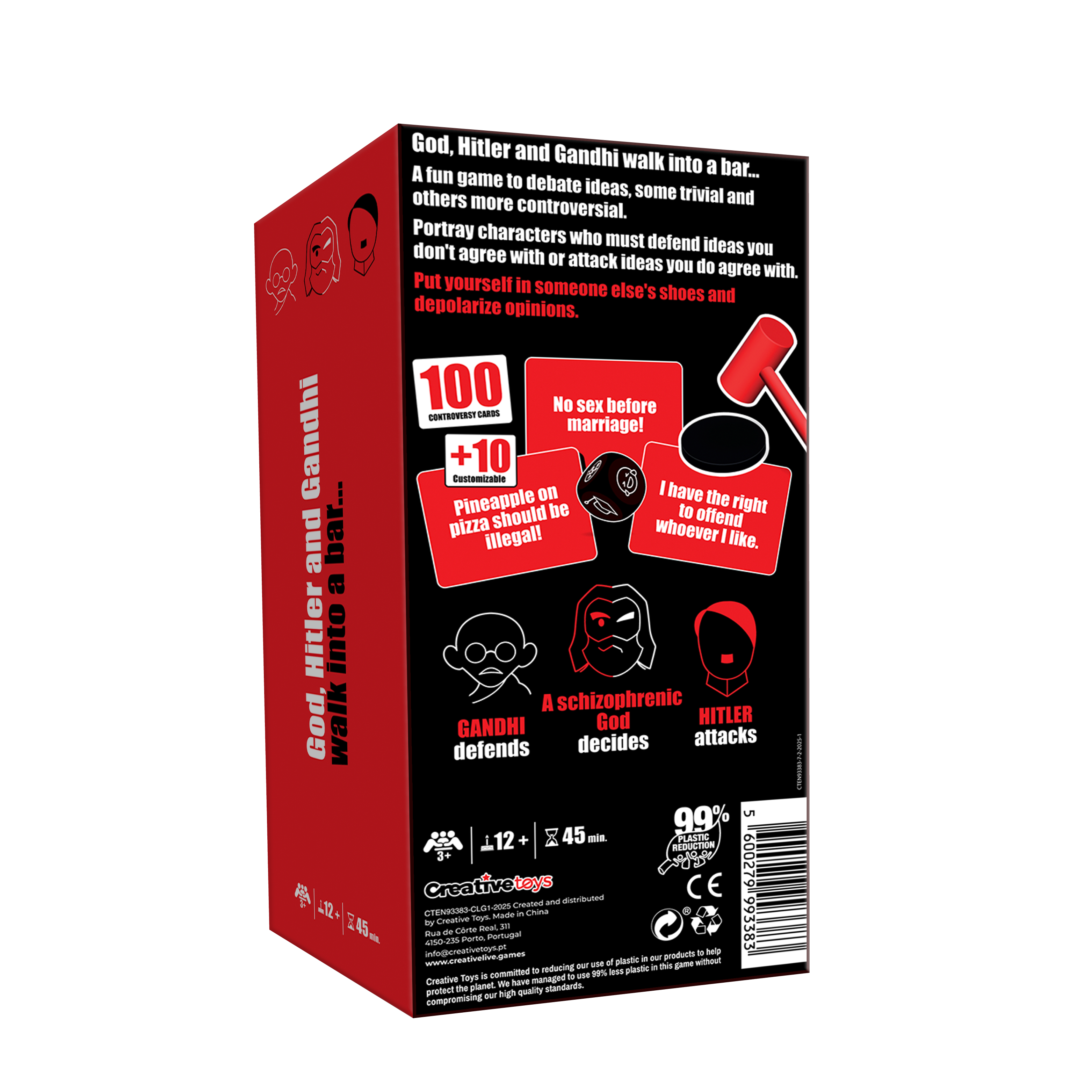 God, Hitler and Gandhi walk into a bar ...