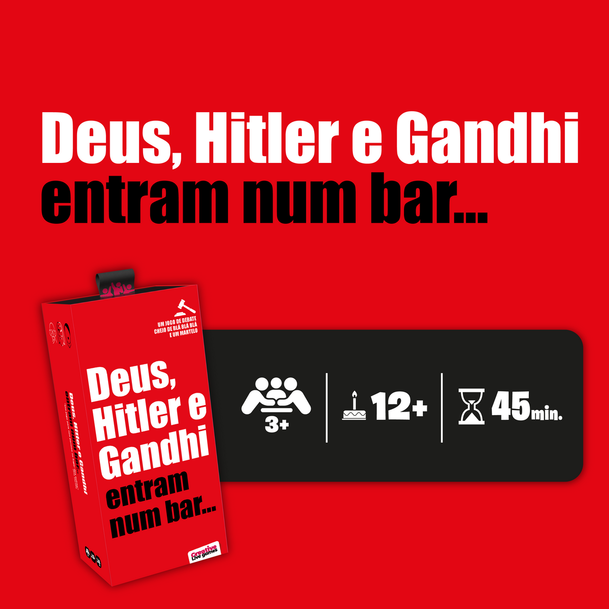Deus, Hitler e Gandhi entram num bar ...