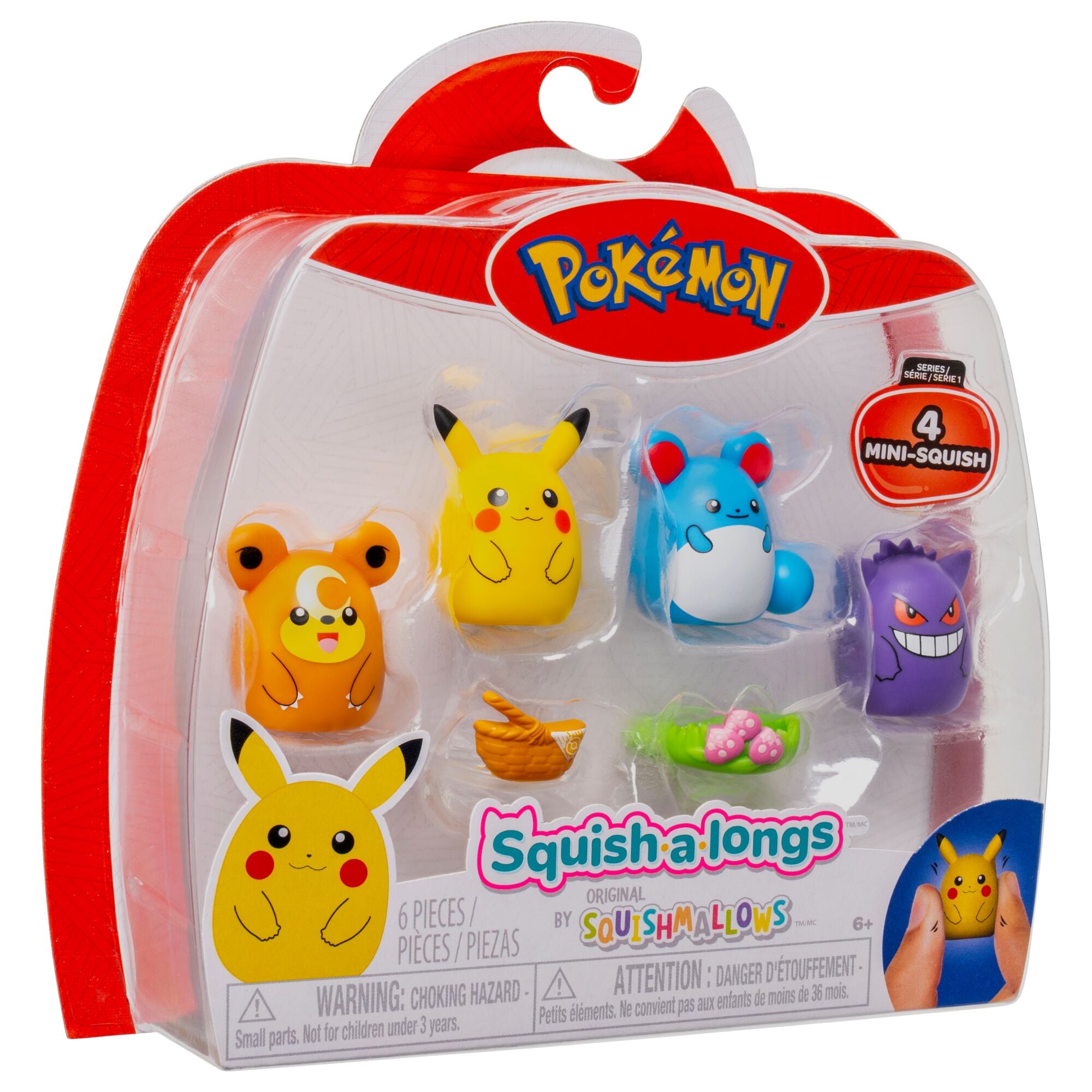 Pokémon Squish a Longs - Paquete de 4