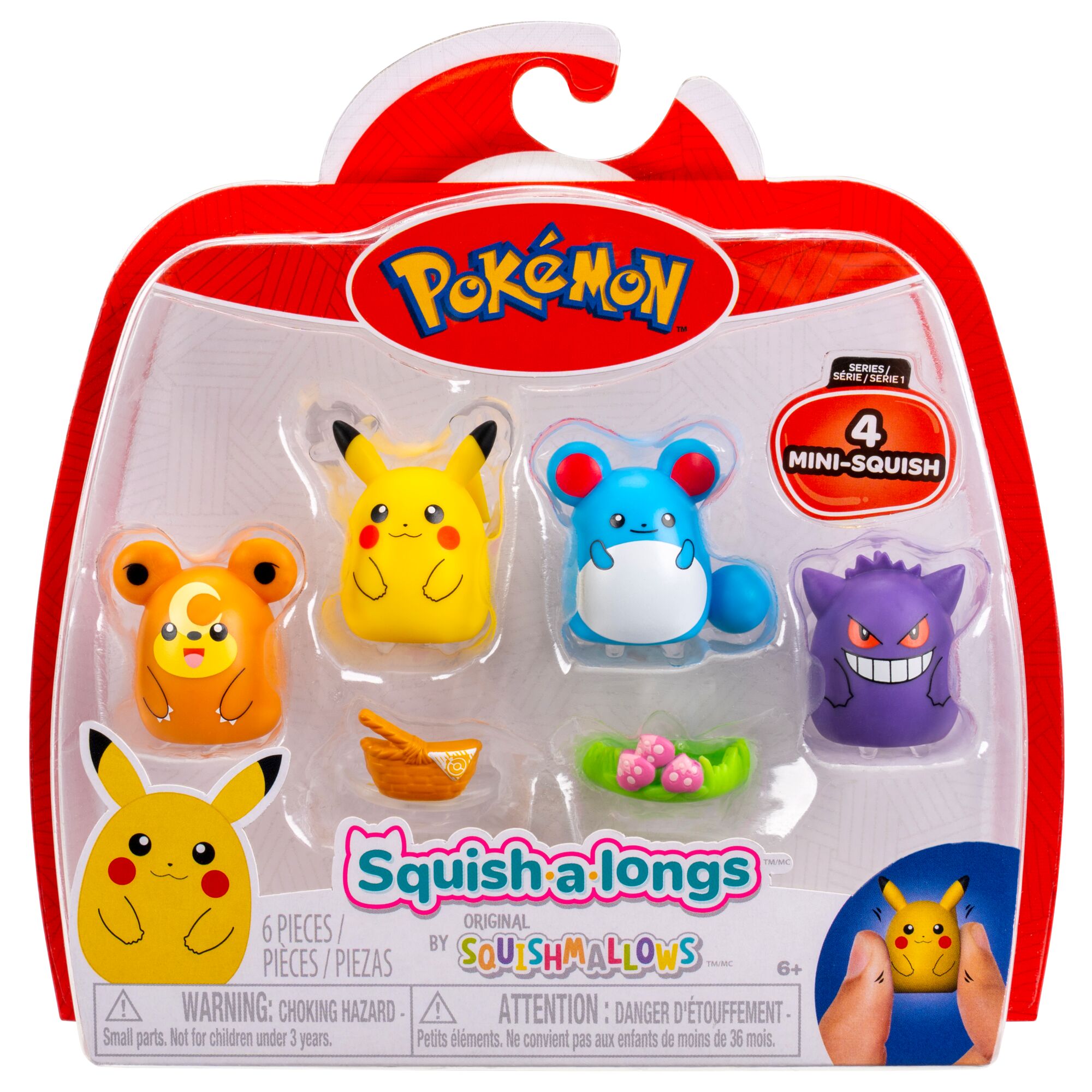 Pokémon Squish a Longs - Paquete de 4