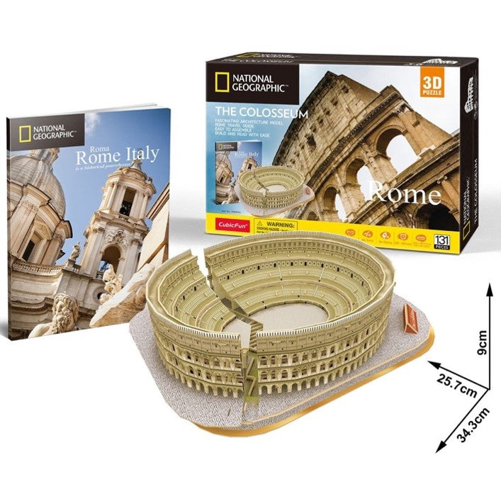 3D Jigsaw Puzzle - NatGeo Colosseum Rome 131pcs