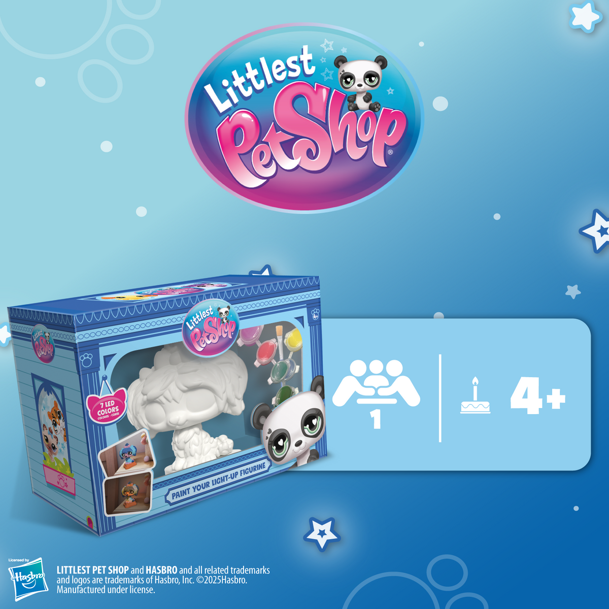 Littlest Pet Shop Paint Your Light-Up Figurine – Figura De Vinilo Para Pintar Con Luz LED De 7 Colores, Incluye Pincel Y Pinturas Acrílicas Littlest Pet Shop Paint Your Light-Up Figurine – Figura De Vinilo Para Pintar Con Luz LED De 7 Colores, Incluye Pincel Y Pinturas Acrílicas