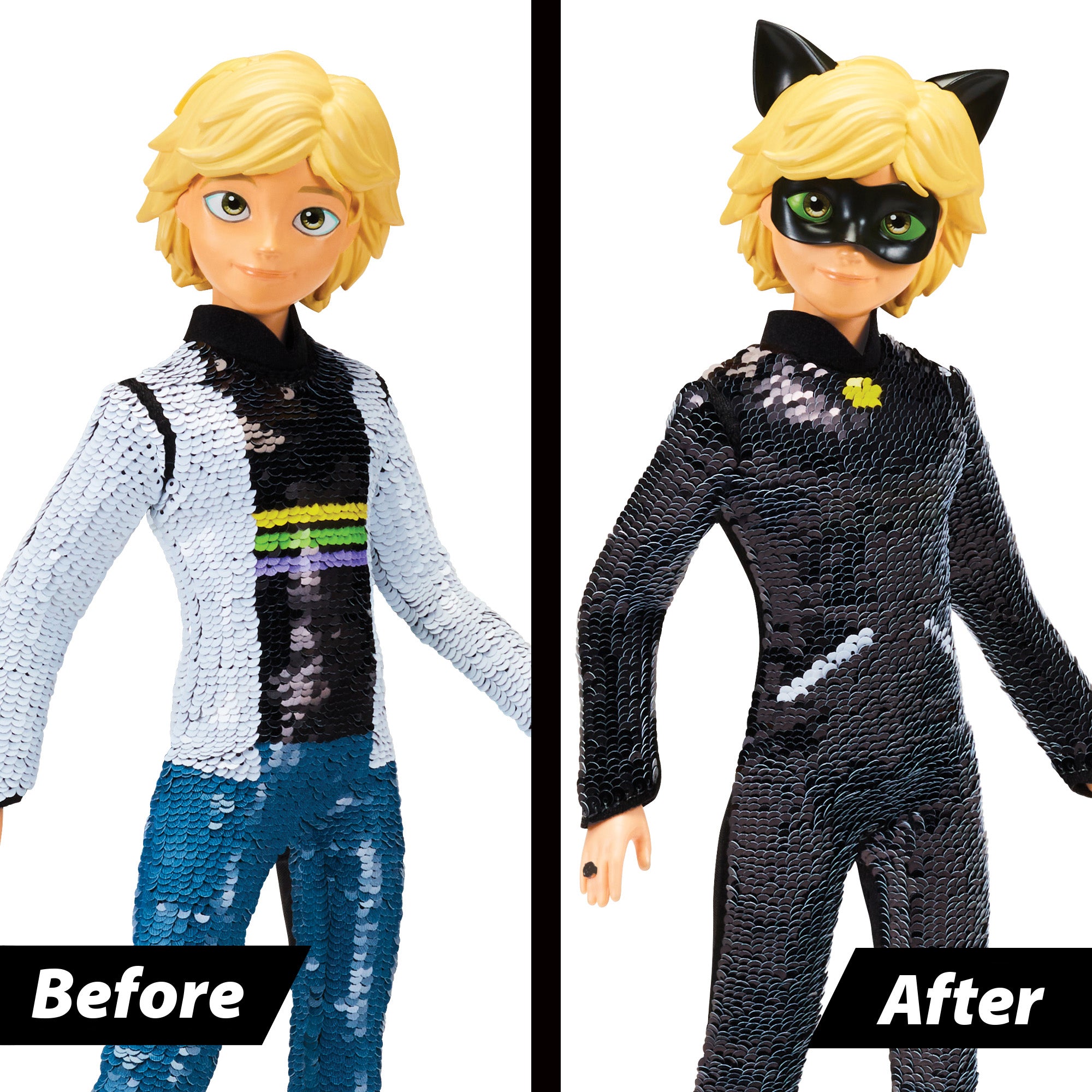 Ladybug - Cat Noir Convertible Doll