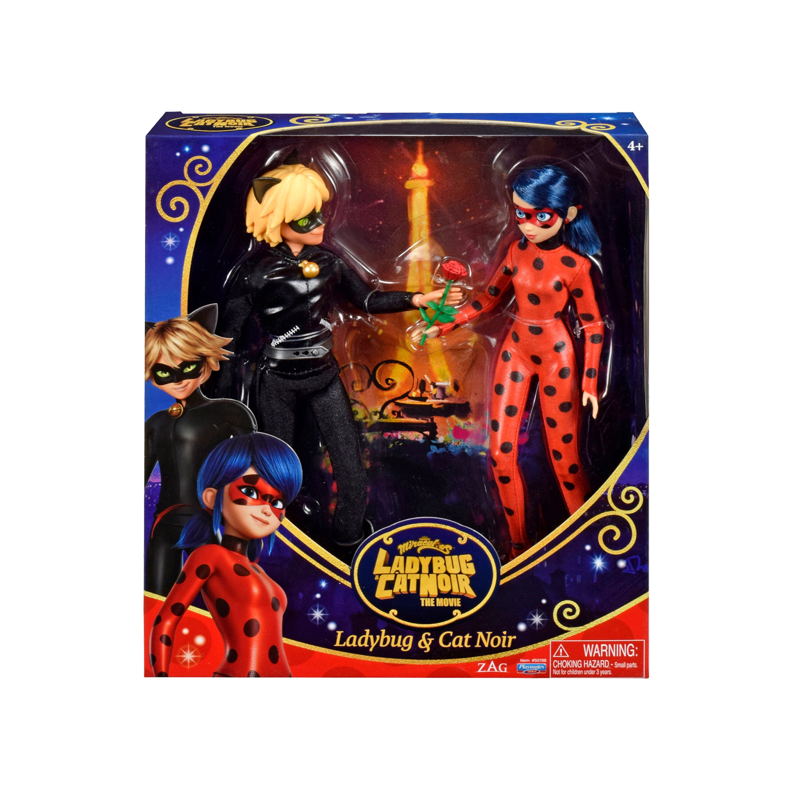 Ladybug - Pack of 2 Ladybug and Cat Noir Movie Dolls (26 cm)