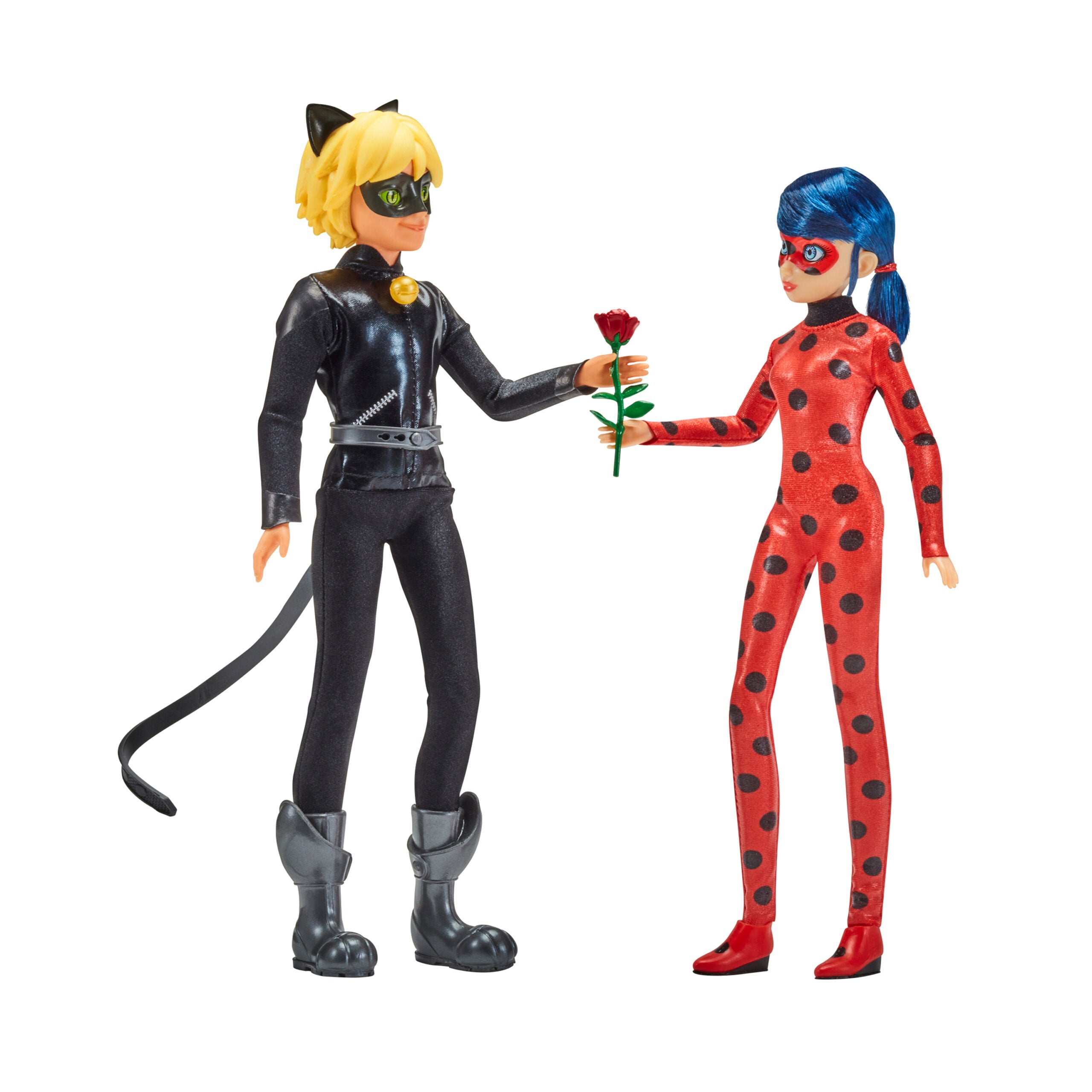 Ladybug - Pack of 2 Ladybug and Cat Noir Movie Dolls (26 cm)