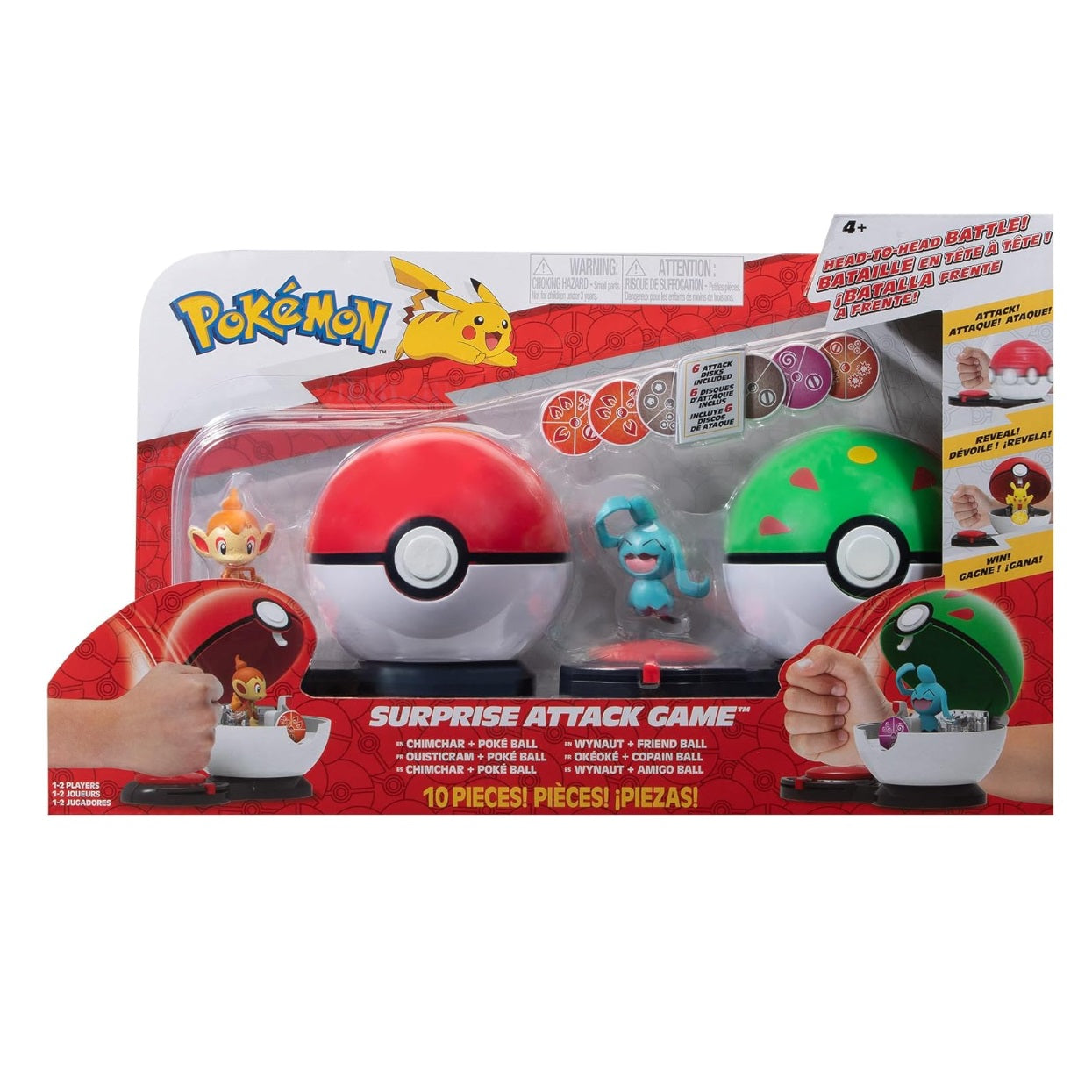 Pokémon Surprise Attack - Chimchar &amp; Wynaut