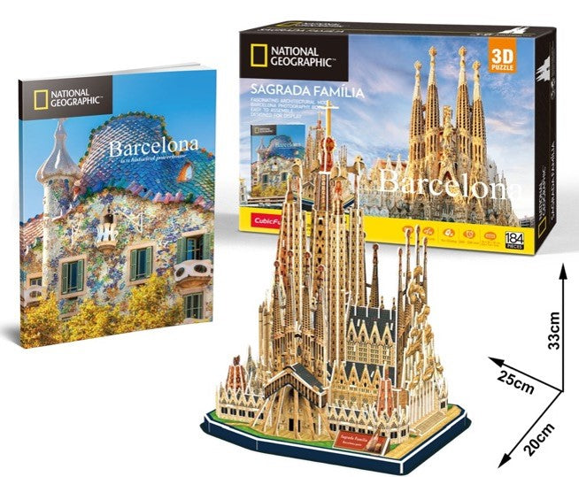 3D Jigsaw Puzzle - NatGeo Sagrada Familia 184pcs