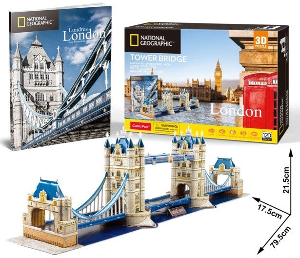 3D Puzzle - NatGeo Tower Bridge 120pcs