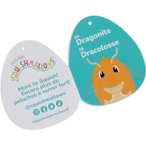 Peluche Pokémon Squishmallows - DRAGONITE  (25 cm)