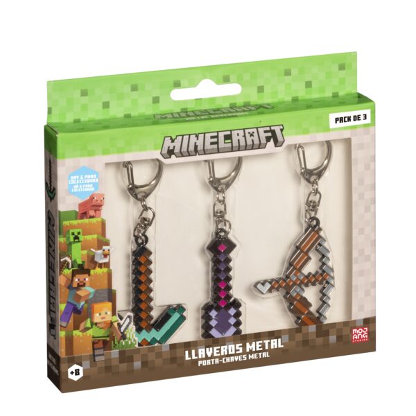 Minecraft - Porta Chaves Pack de 3 - Image 4