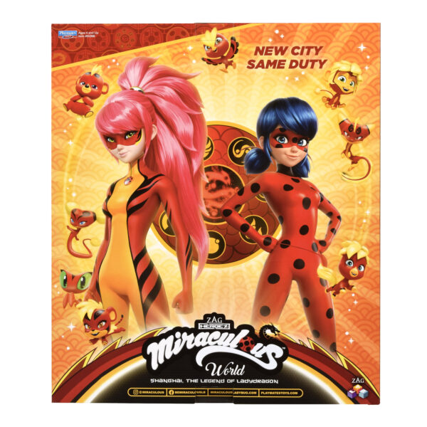 Pack de 2 bonecas 26 cm- Ladybug e Dragon Shangai - Image 4