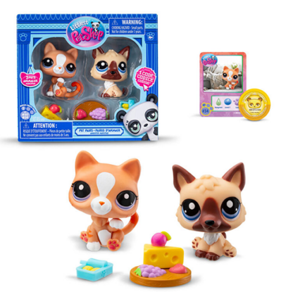 Littlest Pet Shop - Pack de 2 Mascotes