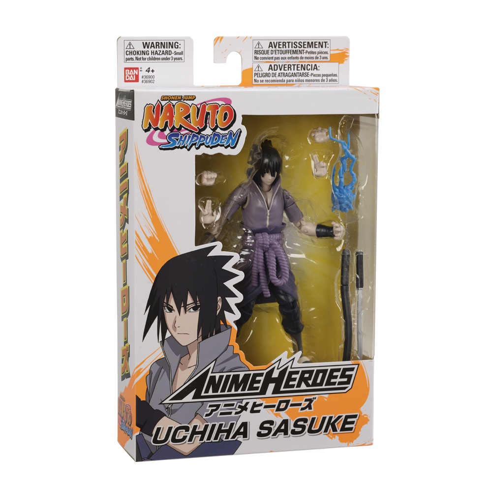 Boneco Naruto Figura e Ação Sasuke Uchiha